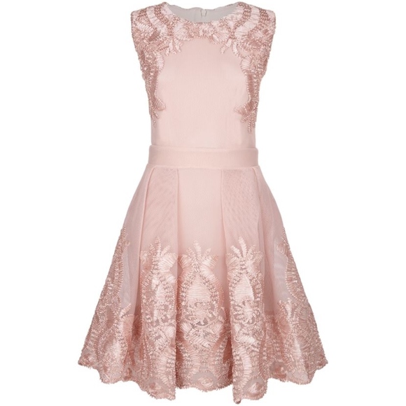 Maje Women's Pink Reason Honeycomb Knit Dress - Picture 3 of 8